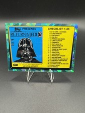 2023 TOPPS STAR WARS CHROME SAPPHIRE RETURN OF THE JEDI VADER CHECKLIST AQUA /75