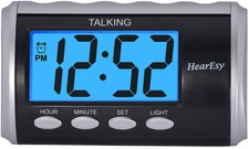 Talking alarm clock for Visually Impaired - Large Numbers Desk Clock - Day Cl