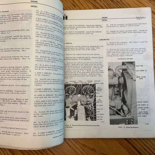 International IH T/TD-6 T-9 TD9 TRACTOR SERVICE SHOP REPAIR MANUAL CRAWLER GUIDE - Picture 3 of 6