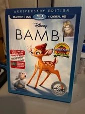 Bambi (1942) Signature Collection Blu-Ray + DVD with Slipcover. NO DIGITAL CODE