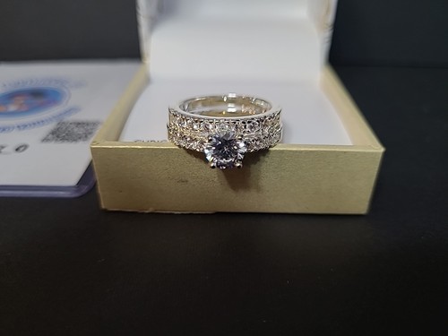 Charter Club Silver Tone Crystal Ring , 10 IN A GIFT ๐ - Picture 3 of 6