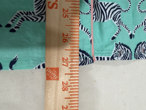 Nick & Nora Women's Bust 44" Sz Large Pajama TOP Cotton Zebra Roll Button Sleeve - Picture 11 of 12