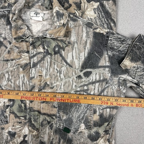 Vintage Mossy Oak Breakup Treestand Camo Zip Up Cotton Coveralls Large - Picture 4 of 8