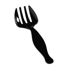 Fineline Setting PP3301-BK Black 8.5" Serving Fork - 144 / CS