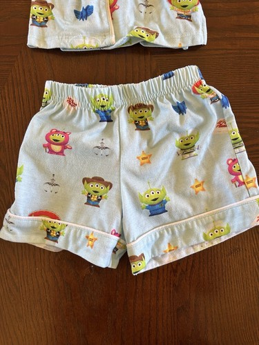 2020 Disney Store Toy Story Alien Pixar Remix Pajama Set Shorts Set 2T - Picture 4 of 5