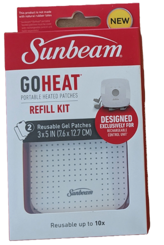 Kit de recarga de parches térmicos portátiles Sunbeam GoHeat 2 parches de gel reutilizables 2 cajas - Imagen 2 de 3