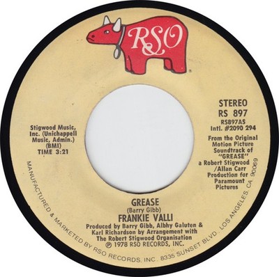 Frankie Valli / Gary Brown - Grease (7'') (Very Good Plus (VG+)) - 4243865568