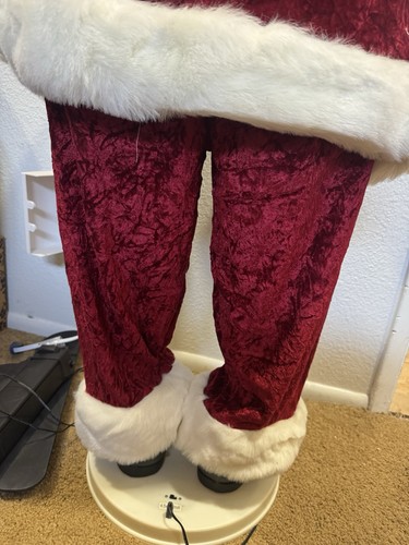 Vintage Christmas International 50" Dancing Santa Music Not Working Dancing Fast - Picture 8 of 13
