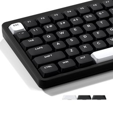 XVX Low Profile Black Keycaps Double Shot PBT Keycap Sets WOB Keyboard Keycap...