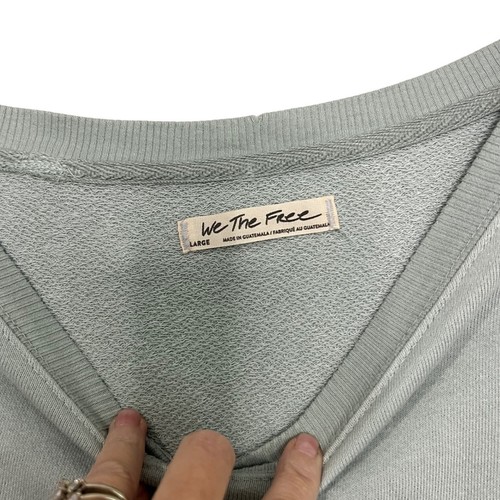 Neu ohne Etikett We the Free Camden Sweatshirt aus Seeglas im Used-Look Größe Large - Bild 6 von 9