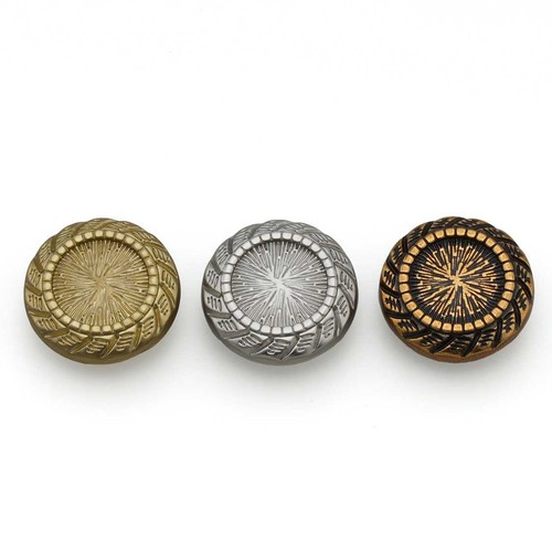5pcs Radial Engraved Metal Buttons for Sewing & Crafts DIY Decor 15-23mm - Picture 2 of 10