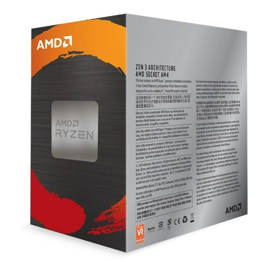 AMD Ryzen 5 5600 Desktop Processor (3.5GHz, 6 Cores, Socket AM4) - Image 4 of 4