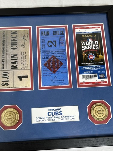 2016 CHICAGO CUBS WORLD SERIES CHAMPIONS REPLICA TICKET AND COIN COLLECTION SET - Picture 3 of 6