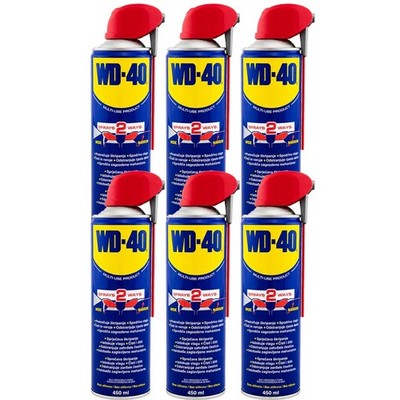 6x 450ml WD-40 Multifunktionsprodukt Vielzweckspray Spray Rostlöser Kriechöl