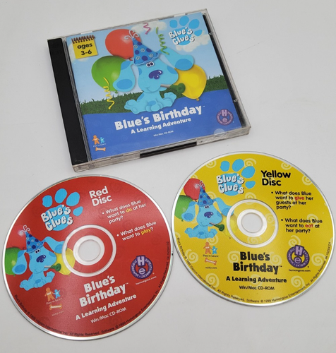 Blue's Birthday, Blues Clues ~ VTG 1999 Educational Children Software CD-Rom - Picture 2 of 5