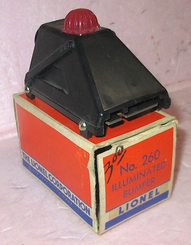 Parachoques de plástico NEGRO RARO Lionel 260 en caja. Calibre O PROBADO - Imagen 2 de 3