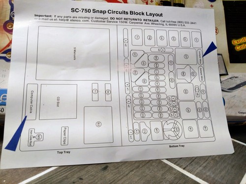 Vintage Snap Circuits Extreme SC-750 5Manuals & 750 Projects No Cable - Picture 2 of 12
