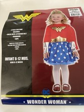 DC Comics WONDER WOMAN Halloween Costume Girls Infant 6-12 Months Baby