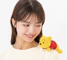 Tokyo Disney Resort POOH Plush  Shoulder Clip  2025 Japan 6.7"