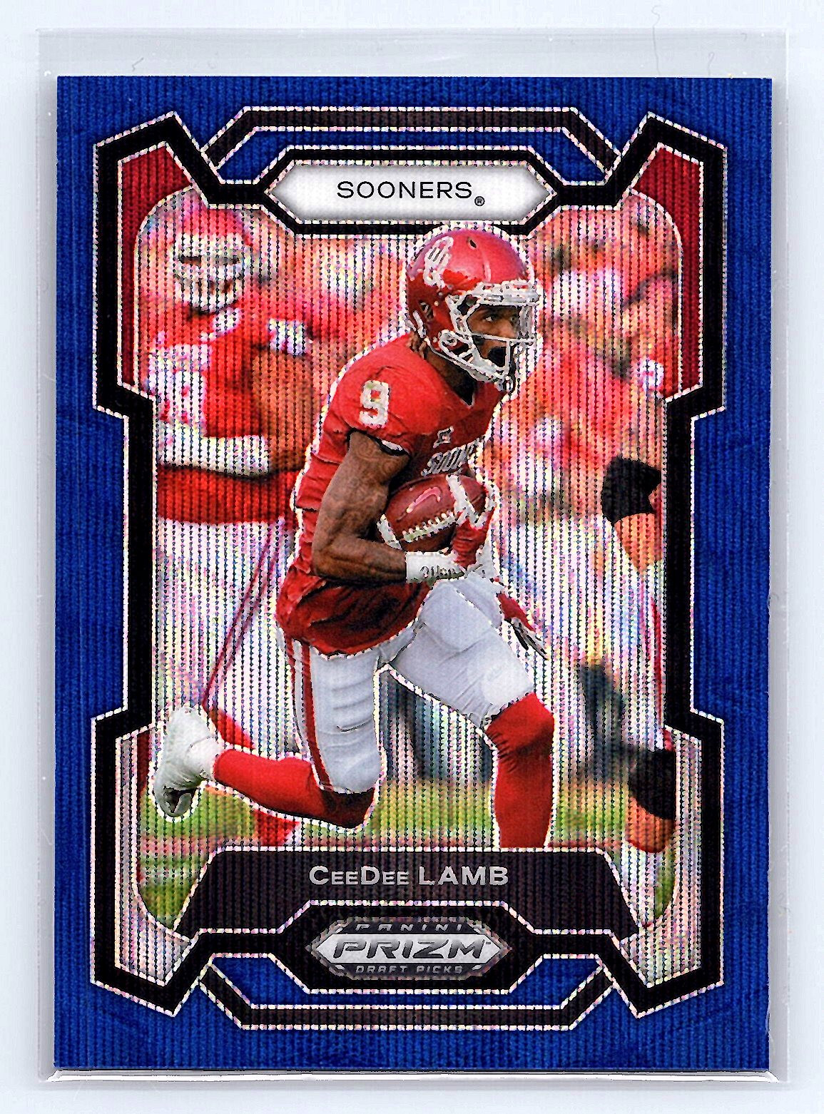 Ceedee Lamb 2024 Panini Prizm Draft Picks #30 Blue Wave #/249