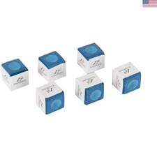 High-Performance Billiard Chalk 6-Pack - Blue or Green for Superior Accuracy