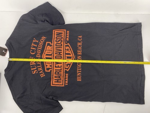 Harley Davidson Motorcycle Biker T Shirt Surf City Huntington Beach CA S Small - Picture 10 of 11