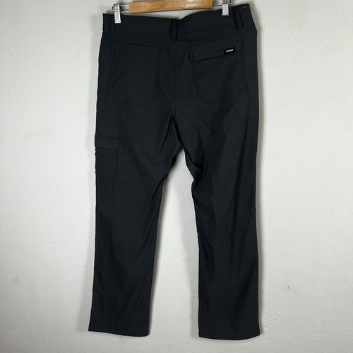 Pantalón Prana Stretch Zion Slim II Gris Hierro Oscuro Para Hombres 32x32 Cinturón Carga Calce Relajado - Imagen 4 de 10