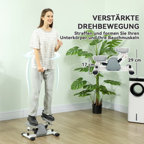 SPORTNOW Mini-Stepper für Zuhause mit LCD-Display, Pedale, Up-Down Stepper - Bild 5 von 10