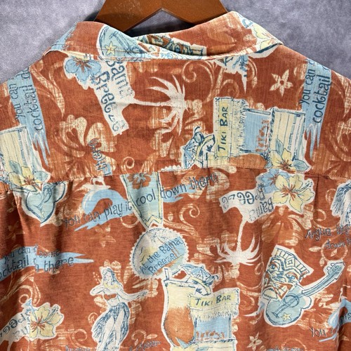Its 5 O Clock Somewhere Hemd Herren Large Seide Alkohol Cocktail Print - Bild 6 von 6