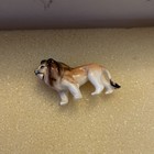 Christmas Cracker Gift  1950s? Porcelain  miniature lion lovely stamped japan  