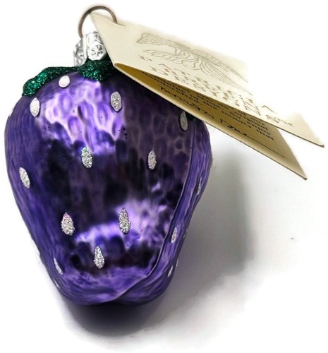 Patricia Breen Esmerilado Fresa Lavanda Fruta Primavera Árbol de Navidad Adorno - Imagen 6 de 11