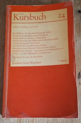 Ivan Illich KURSBUCH 24  Schule, Schulung, Unterricht mit Poster/Kursbogen