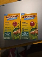 Aspercreme Pain Relief With Rosemary/Mint - 1.75 Oz  EXP. 08/2026  2 Boxes