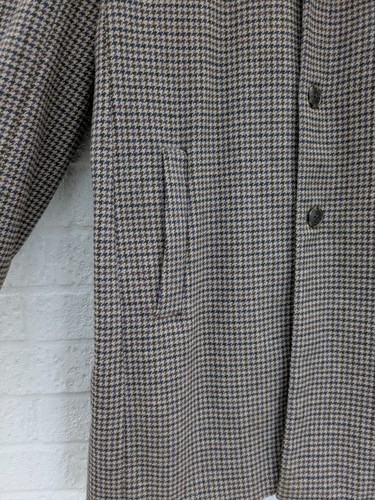 Next Nova Fides Italian Fabric Large Houndtooth Tweed Overcoat - Picture 4 of 19