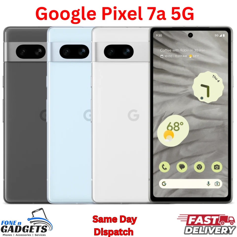 New Google Pixel 7a 5G 128GB Unlocked Android Smartphone Pristine Condition