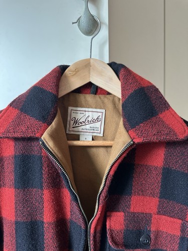 Woolrich Vintage Buffalo Plaid Mackinaw Jacket Size Mens S - Picture 2 of 7