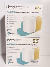 TP-Link Deco X20 AX1800 WiFi 6 Mesh WiFi System 2- Pack, White