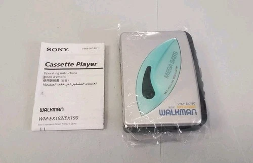 Vintage Sony WM-EX190 Walkman Cassette Tape Player Mega Bass New No Headphones