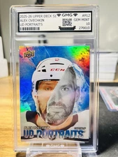 2025-26 Upper Deck S1 Alex Ovechkin UD Portraits GMG Graded 10 Gem Mint 💎