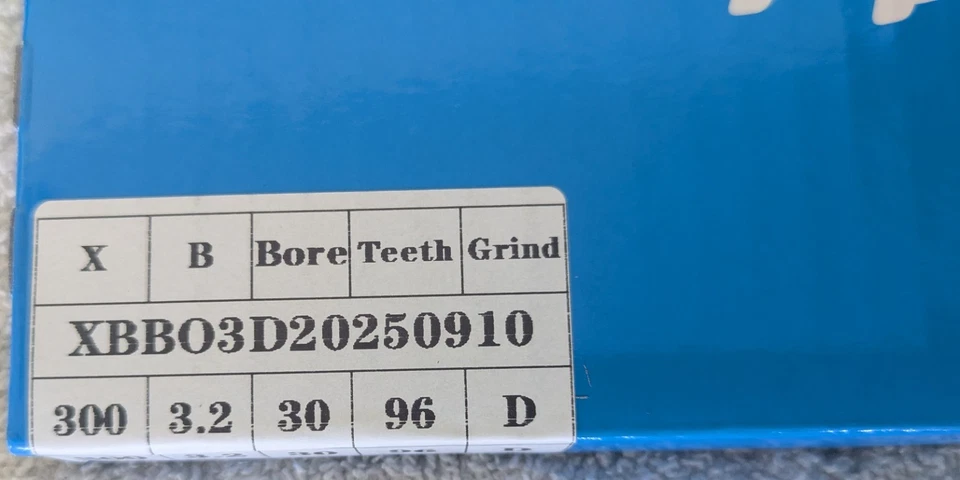 300mm x 96Tooth x 3.2 x 2.2mm Tooth Panel Saw Blade 30mm Bore - image 2 of 4