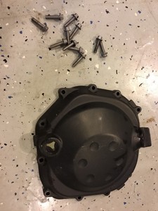 06-11-KAWASAKI-ZX14R-OEM-CLUTCH-COVER-RIGHT-SIDE-ENGINE-BOLTS