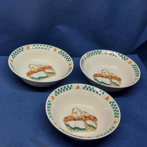 Vintage Gibson Designs "Welcome Home" Set/3 Soup/Cereal Bowls Retired EUC 