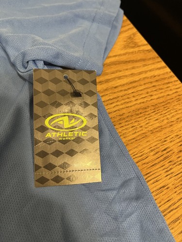 NWT Athletic Works L (42-44) Blue Quick Dry Core Tee Dri Works Moisture Wicking - Picture 6 of 19