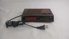 VTG Cosmo Model CR-2032 FM/AM LED Clock Radio Alarm Brown Black / Works *Read*