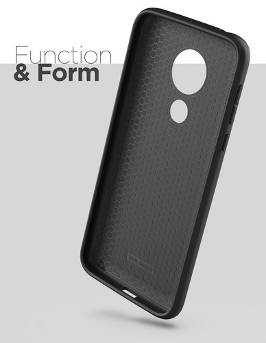 Funda protectora de teléfono de agarre flexible de ajuste delgado de ajuste delgado para Moto G7 - negra - Imagen 7 de 9