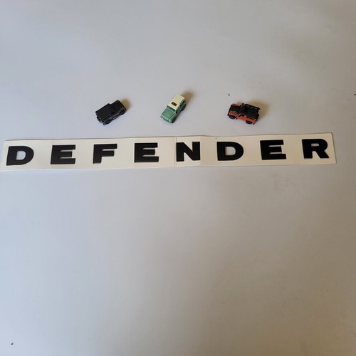 Land Rover DEFENDER  Gloss Black HOOD BADGE LETTERING LETTERS FT-LRE030 - Picture 2 of 4