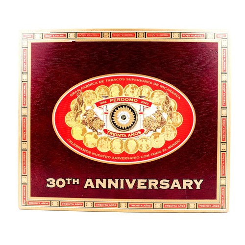 Perdomo Churchill Sun Grown 30th Anniversary Empty Wood Cigar Box 9.5" x 8" x 3" - Picture 10 of 12
