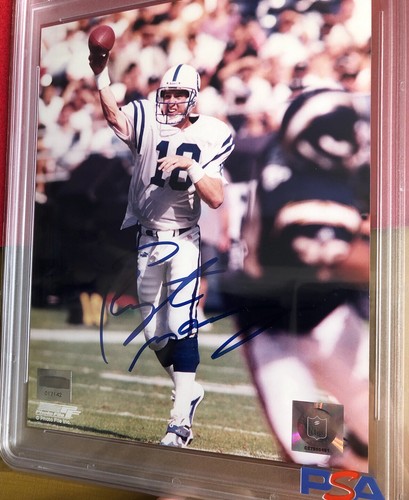 Peyton Manning Signed 8x10 Color Photo - PSA/DNA 9 MINT AUTOGRAPH - COLTS - Picture 11 of 11