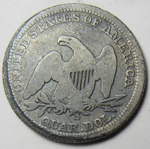 1855-S Liberty STICHTAG sitzend SAN FRANCISCO Viertel - SELTEN - MUSS - C - Bild 6 von 24