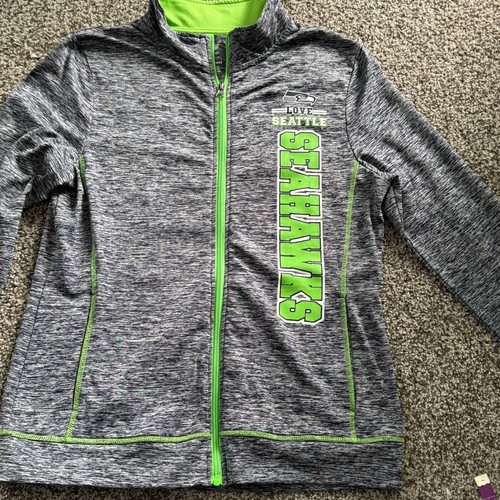 NFL Apparel Seattle Seahawks Womens Jacket Full Zip Long Sleeve Football - Picture 5 of 9